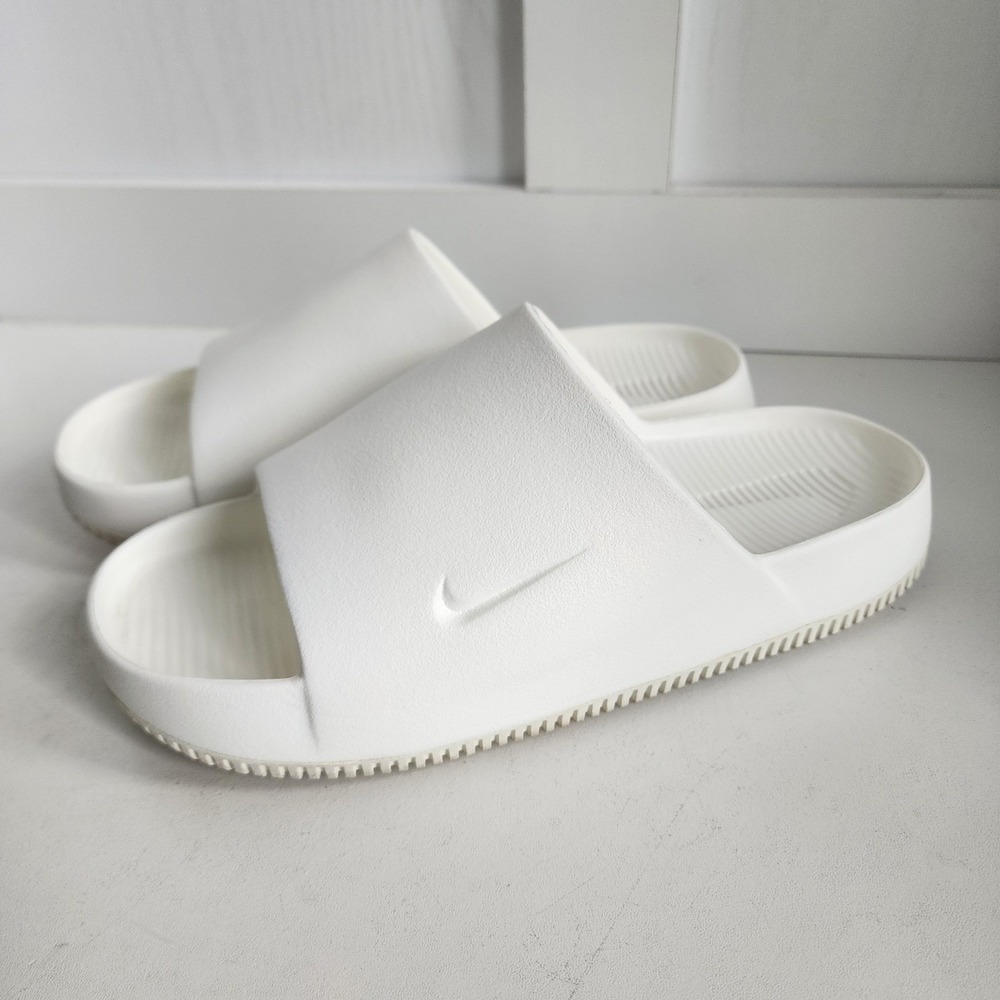 Nike Calm Slide Sail White Foam Sandals Mens 8 Womens 9 DX4816-100 Unisex
